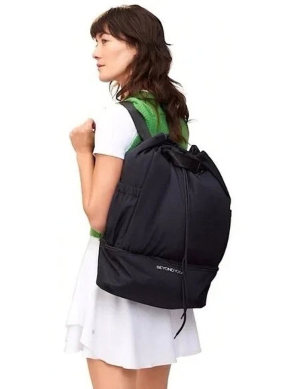 New! Beyond Yoga Black Convertible Gym Backpack Tote Bag One Size 34739